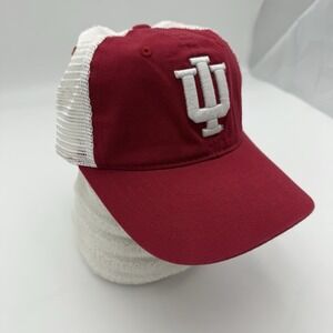 Indiana University Hoosiers Maroon Adjustable Baseball Cap Unisex Mesh Snap Back